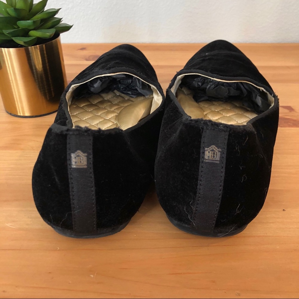 Birdies The Heron Black Velvet Flat Slipper - Picture 7 of 7